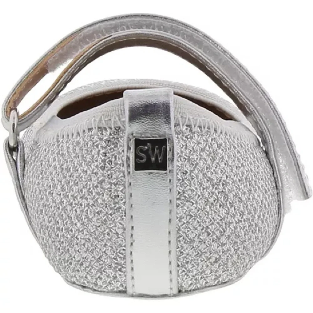 Stuart Weitzman Silver Baby Dancer Shoe